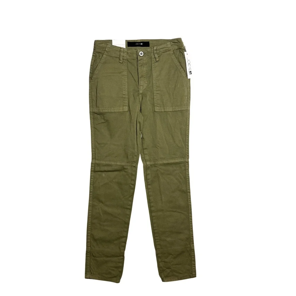 Joes Jeans‎ The Brixton Straight Narrow Olive Green Utility Pant Girls Sz 12 NWT
